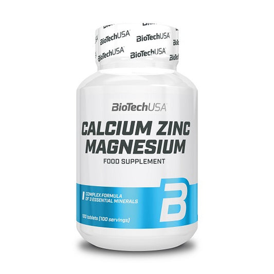 BioTech Calcium Zinc Magnesium - 100 Tabl. - SHOPOUTLET24. Der Protein und Supplement Dealer