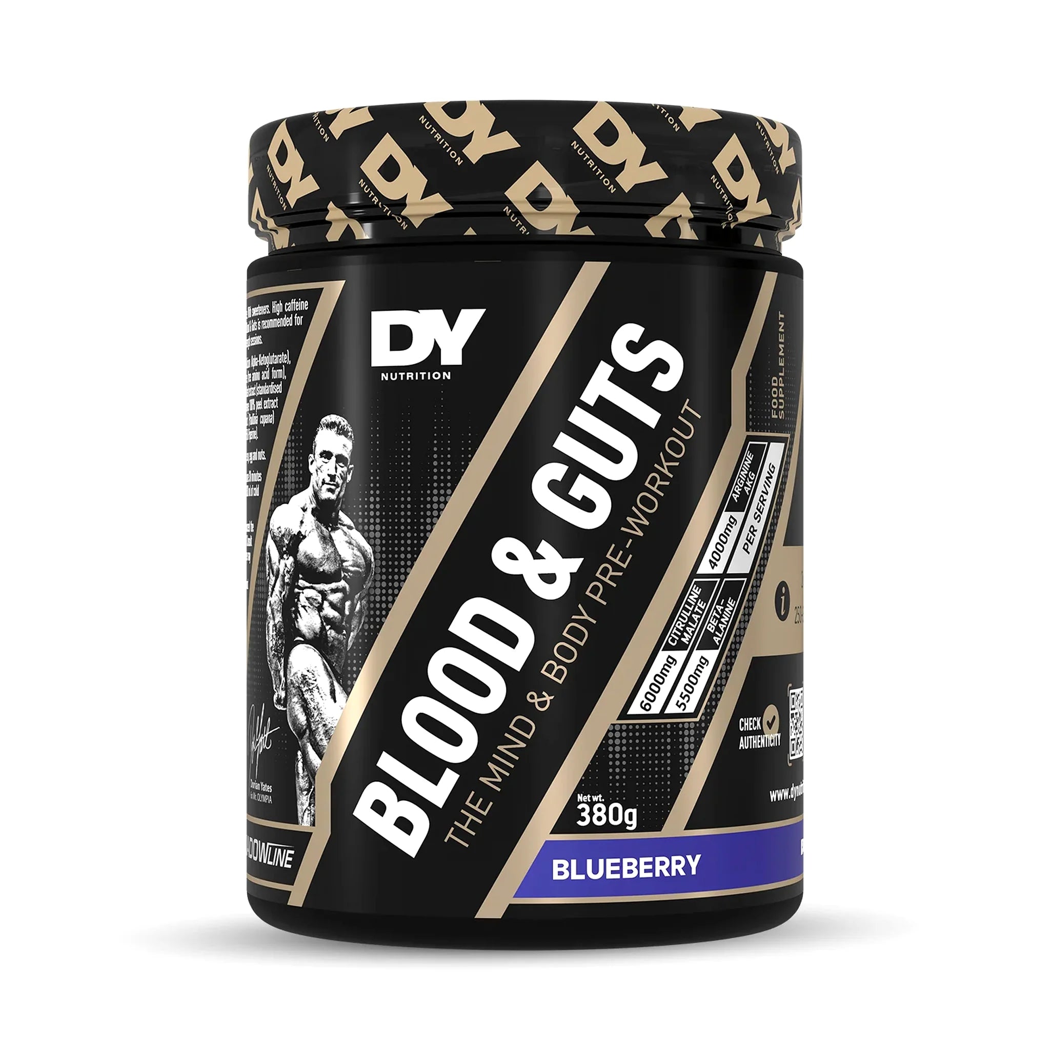 DY Nutrition Blood&Guts 380g - SHOPOUTLET24. Der Protein und Supplement Dealer