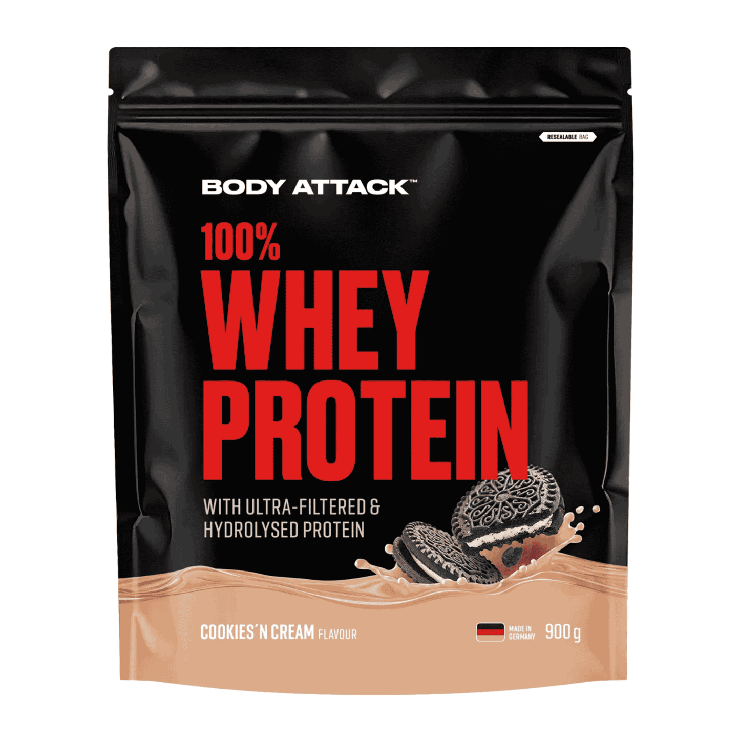 Body Attack 100% Whey Protein 900g