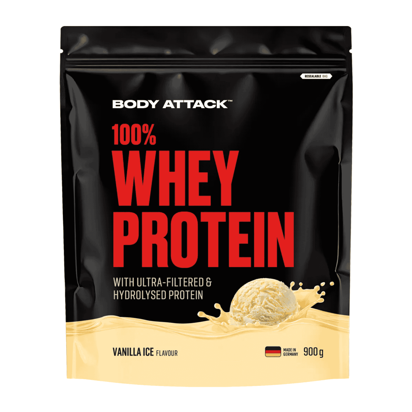 Body Attack 100% Whey Protein 900g