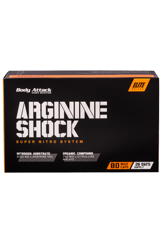 Body Attack Arginine Shock 80 Caps - SHOPOUTLET24. Der Protein und Supplement Dealer