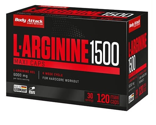 Body Attack L-Arginin 1500 120 Kapseln - SHOPOUTLET24. Der Protein und Supplement Dealer