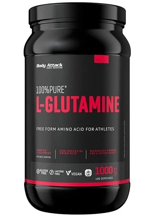 Body Attack Pure L-Glutamine 1kg - SHOPOUTLET24. Der Protein und Supplement Dealer