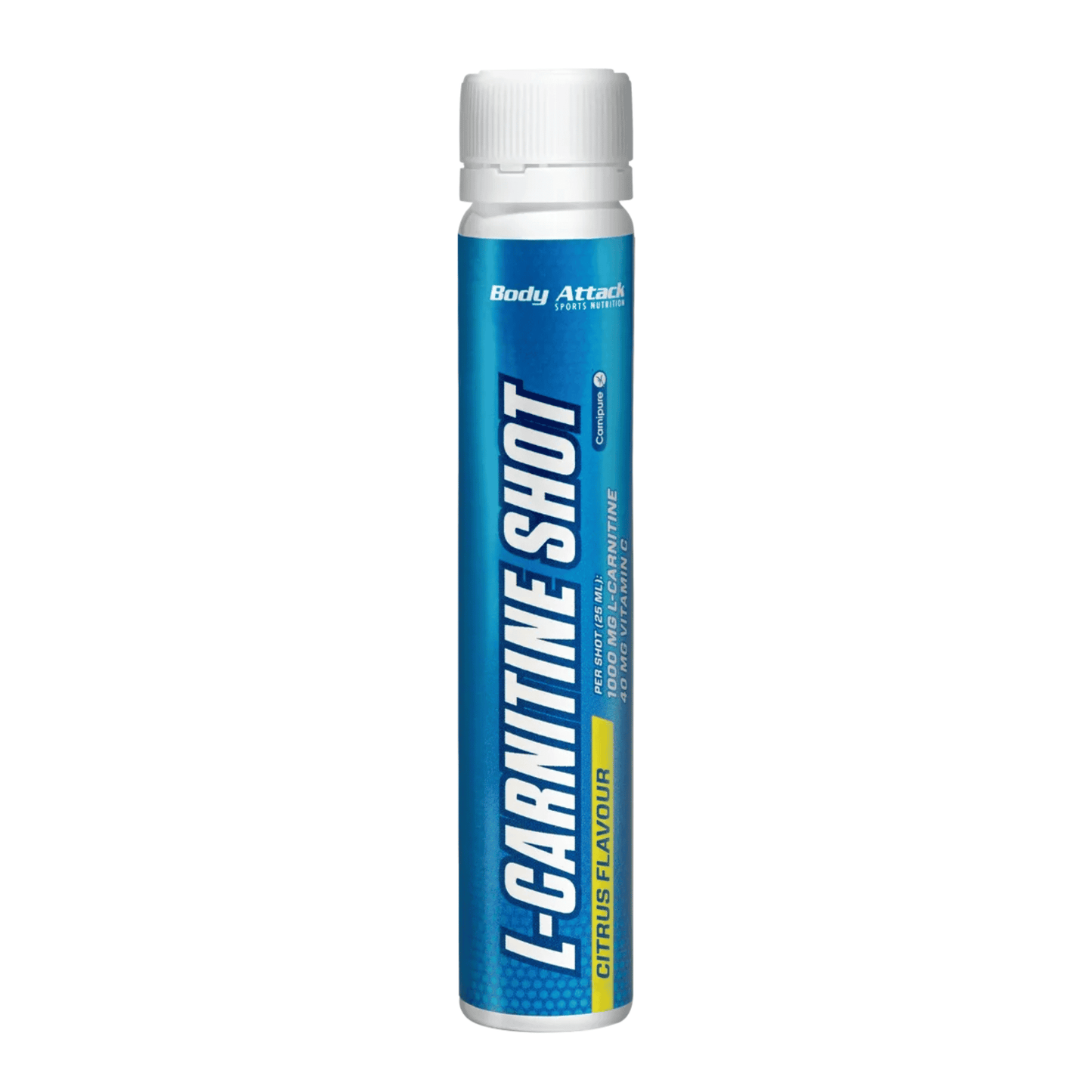 Body Attack L-Carnitine Shots 20x25ml - Citrus - SHOPOUTLET24. Der Protein und Supplement Dealer