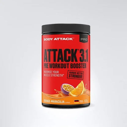 Body Attack Pre Attack 3.1 600g - SHOPOUTLET24. Der Protein und Supplement Dealer