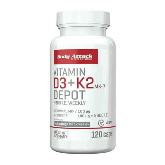 Body Attack Vitamin D3 120 caps - SHOPOUTLET24. Der Protein und Supplement Dealer
