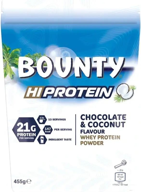 Bounty Protein Powder 875g/455g - Coconut - SHOPOUTLET24. Der Protein und Supplement Dealer
