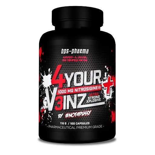 BPS-Pharma - 4 Your Veinz  Nitrosigine - 100 Kapseln - SHOPOUTLET24. Der Protein und Supplement Dealer
