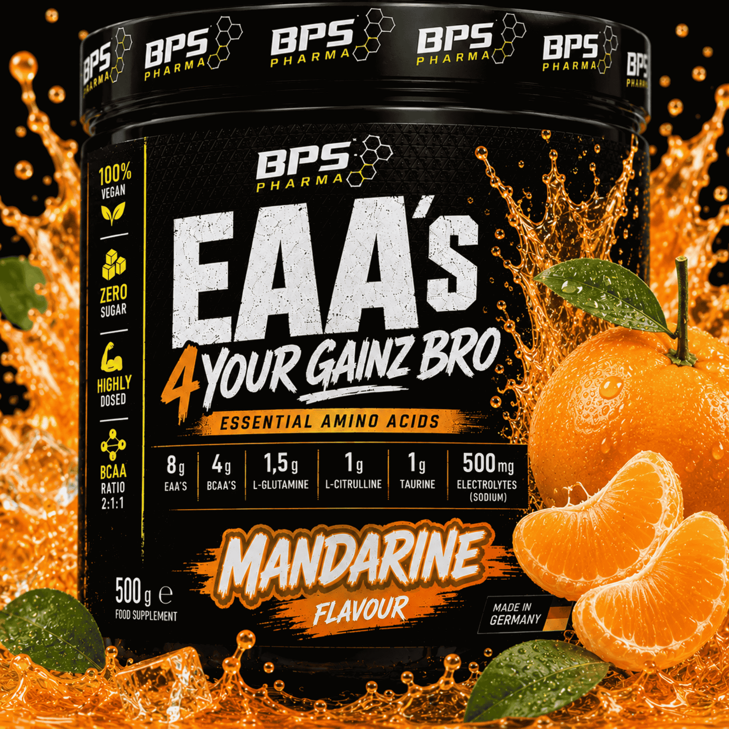 BPS-Pharma - EAA´s 4Your Gainz Bro 500g - SHOPOUTLET24. Der Protein und Supplement Dealer