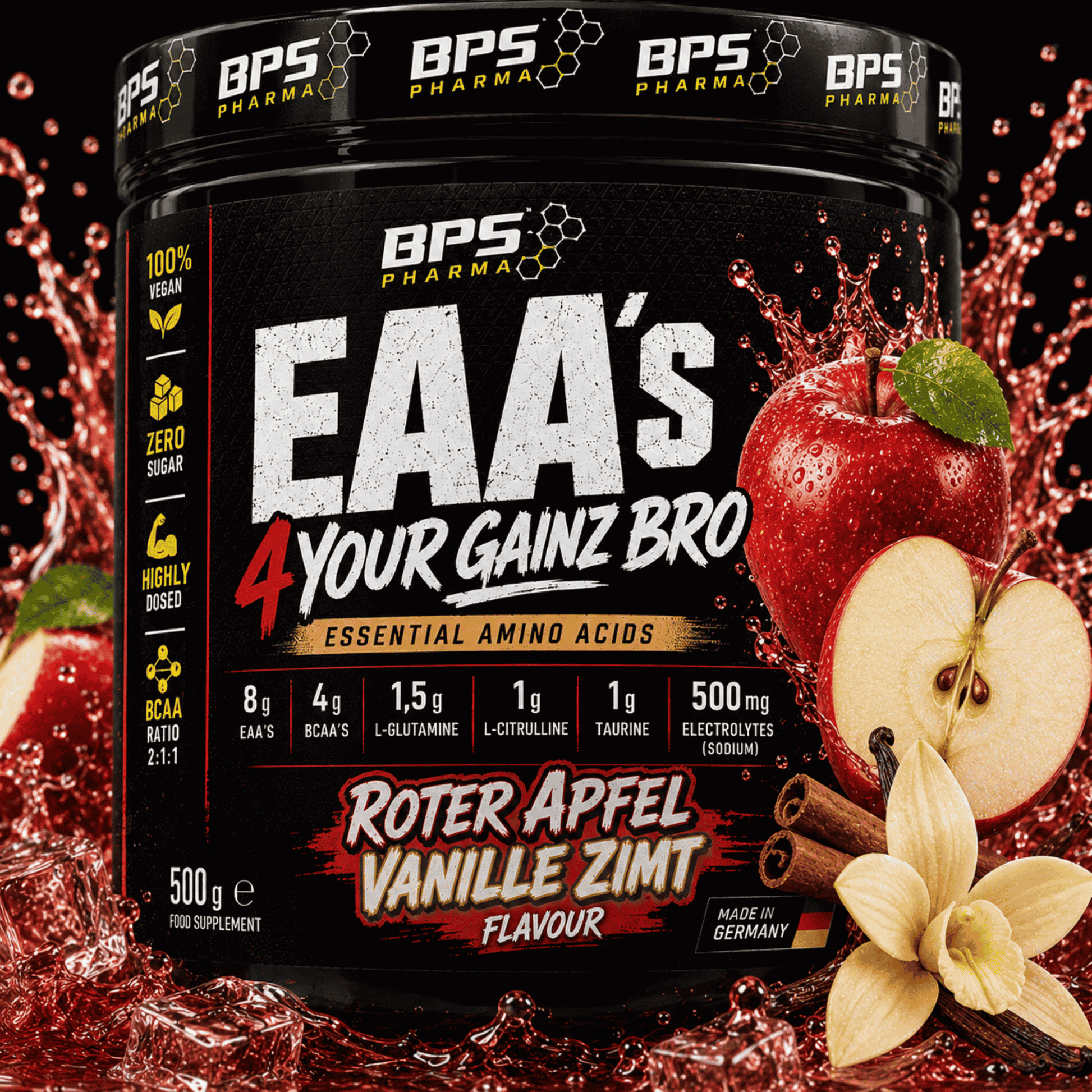 BPS-Pharma - EAA´s 4Your Gainz Bro 500g - SHOPOUTLET24. Der Protein und Supplement Dealer
