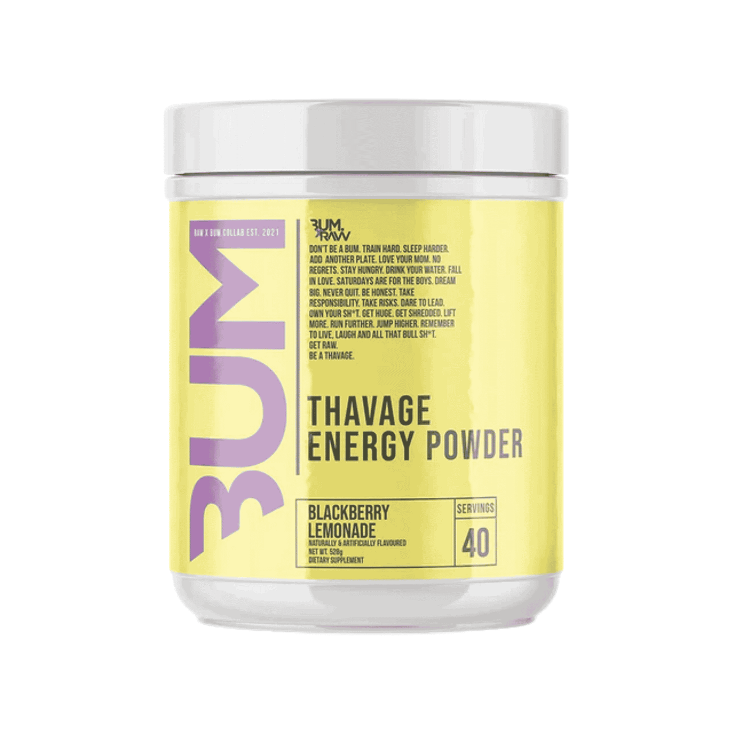 RAW Nutrition CBUM Thavage Pre-Workout 520g - SHOPOUTLET24. Der Protein und Supplement Dealer