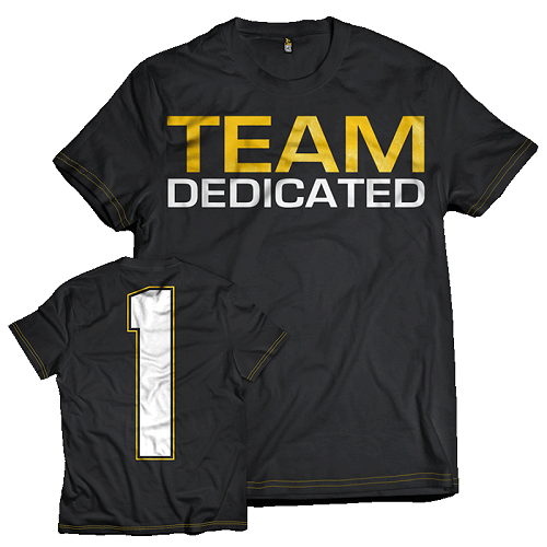 Dedicated T-Shirt "Team Dedicated" - SHOPOUTLET24. Der Protein und Supplement Dealer