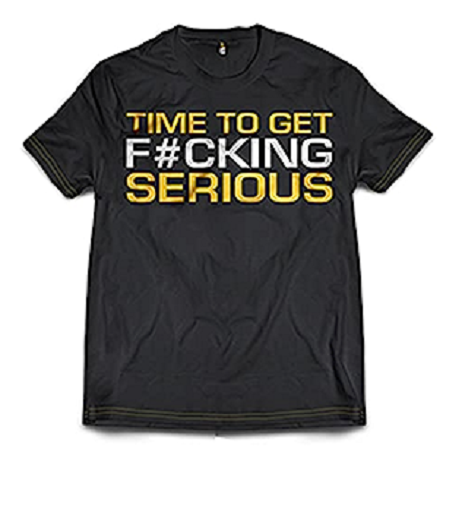 Dedicated T-Shirt "Time to get serious" - SHOPOUTLET24. Der Protein und Supplement Dealer