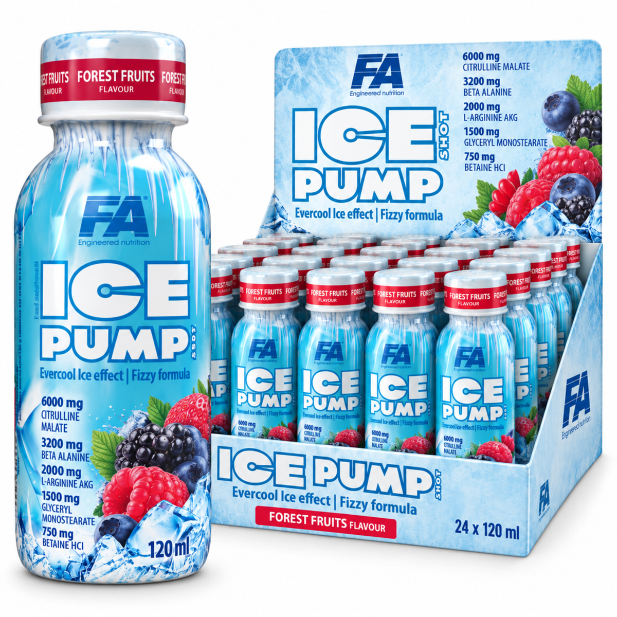 FA Nutrition ICE Pump Shot - 24 x 120ml