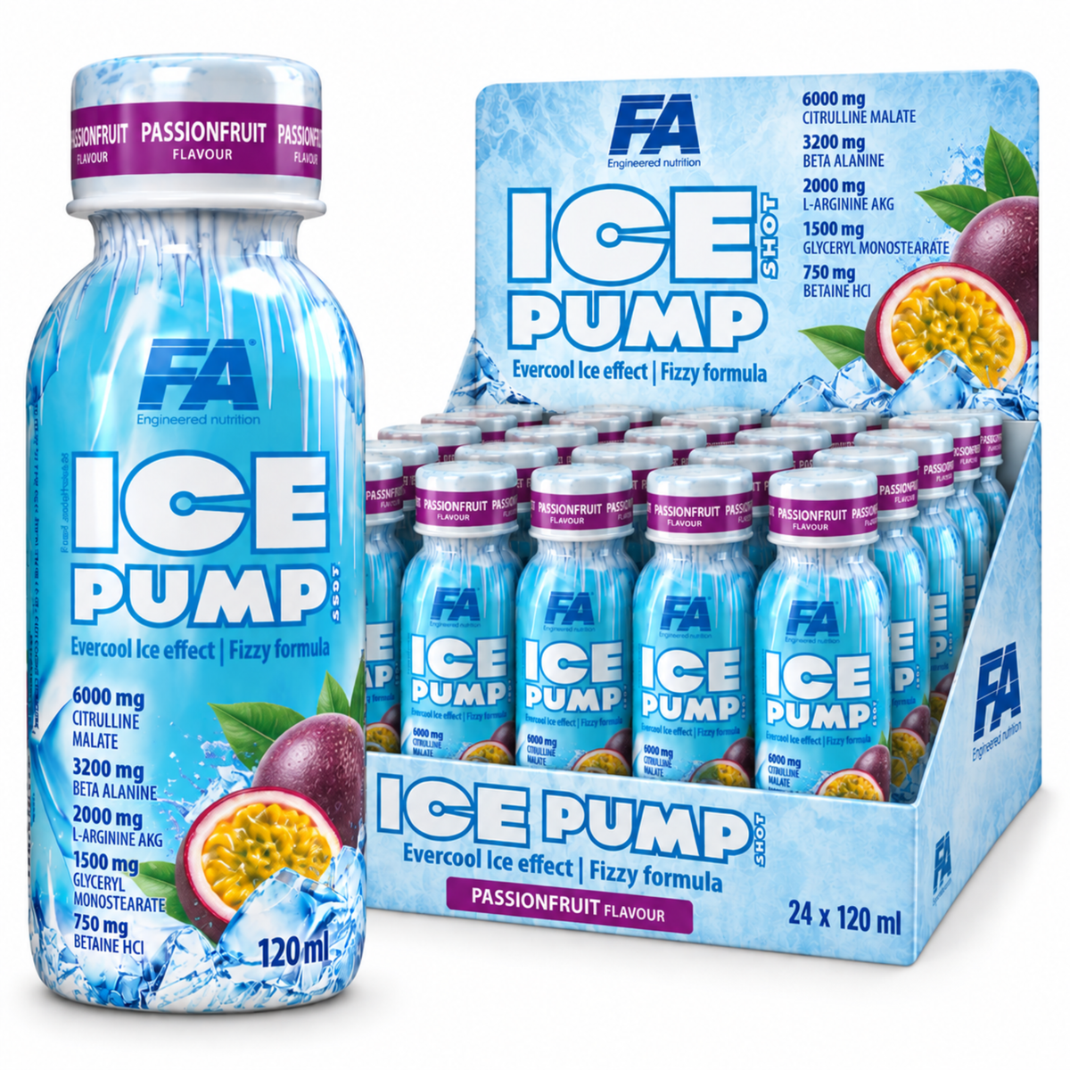 FA Nutrition ICE Pump Shot - 24 x 120ml