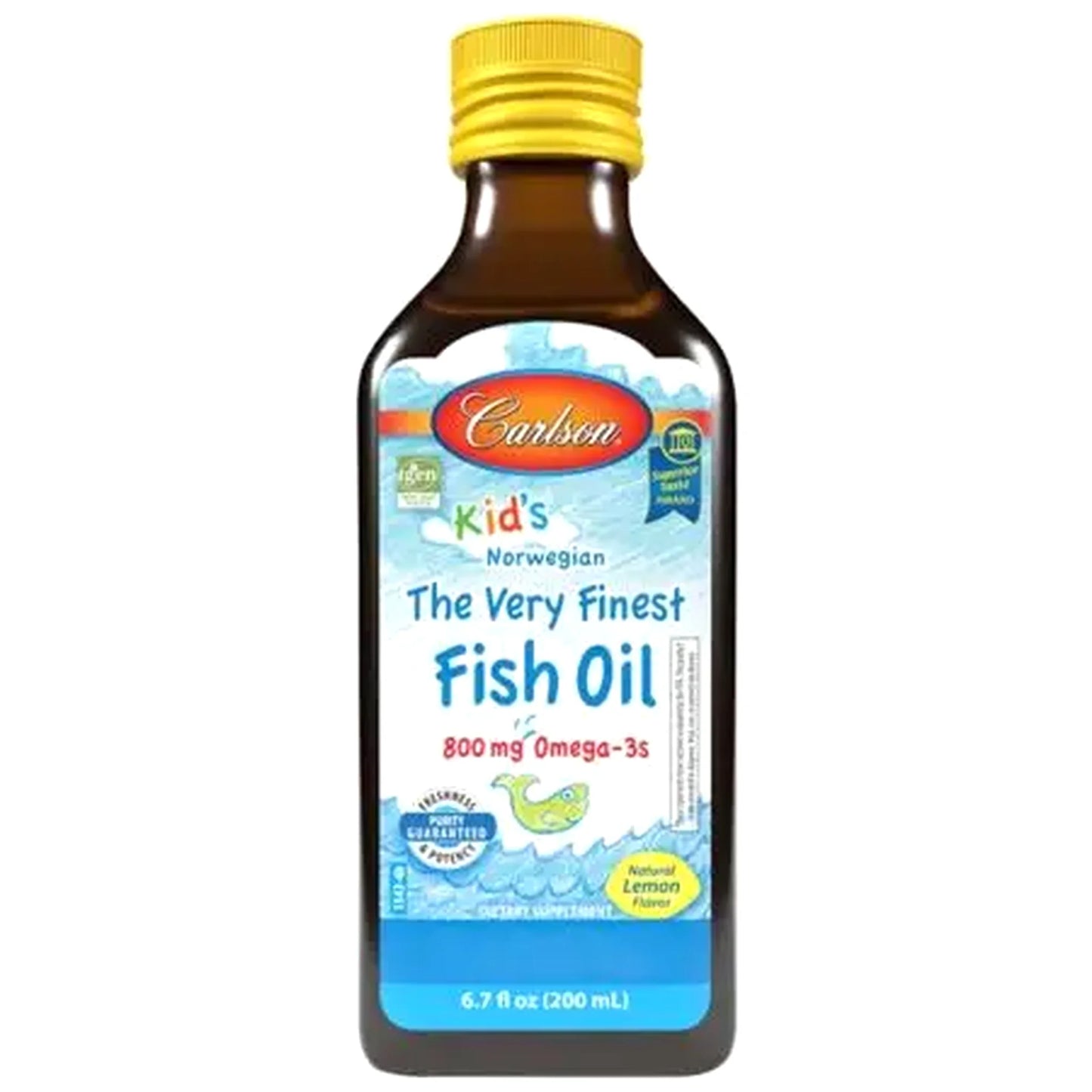 Carlson Labs  Kid´s The Very Finest Fish Oil - 200ml Lemon - SHOPOUTLET24. Der Protein und Supplement Dealer