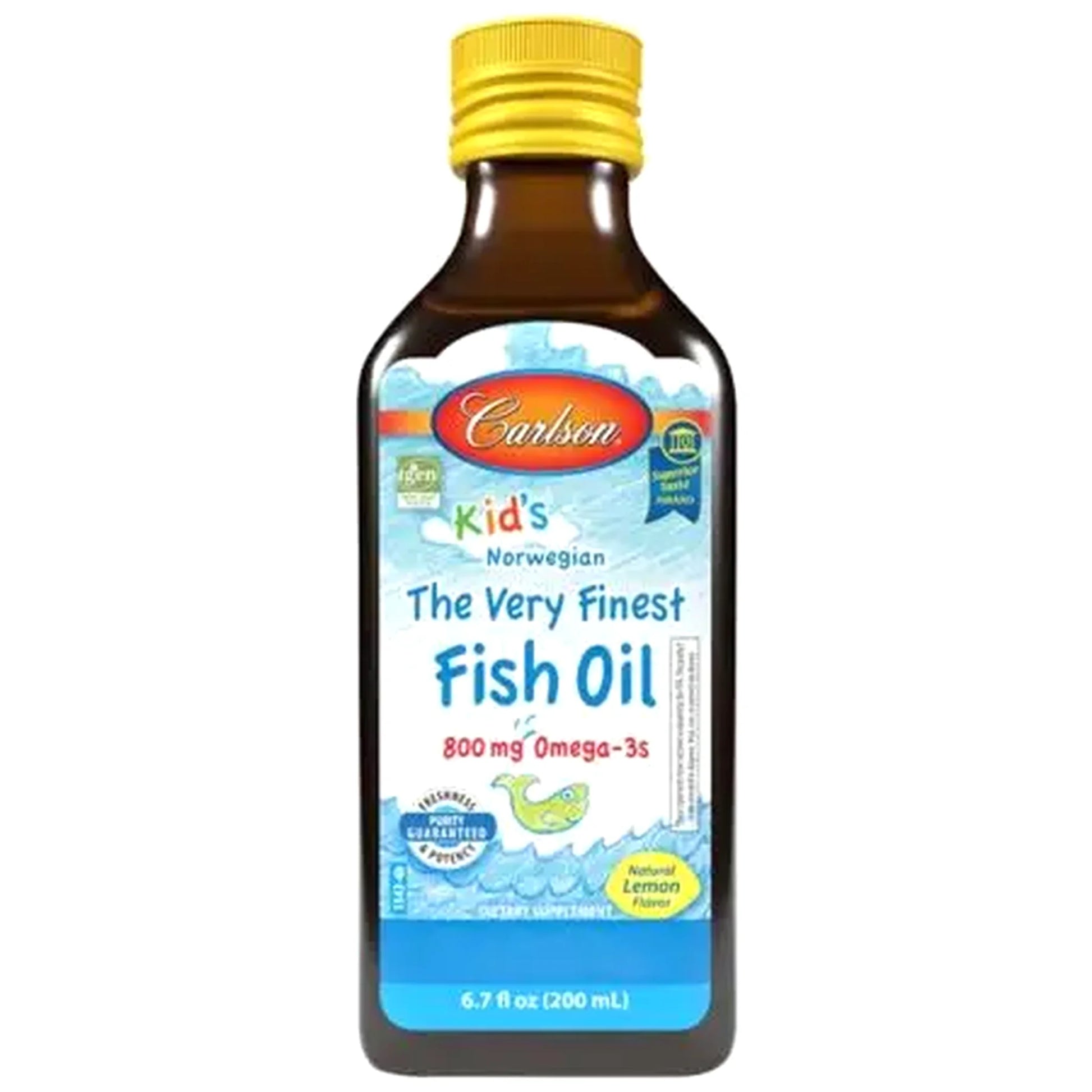 Carlson Labs  Kid´s The Very Finest Fish Oil - 200ml Lemon - SHOPOUTLET24. Der Protein und Supplement Dealer