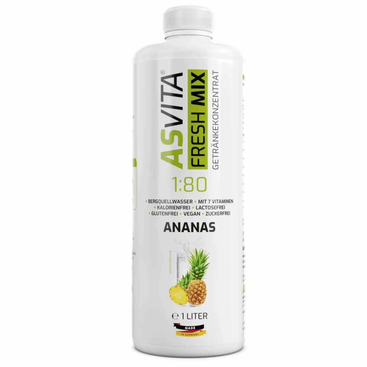 ASVita Fresh Mix Mineralgetränk 1/80 - 1L - SHOPOUTLET24. Der Protein und Supplement Dealer