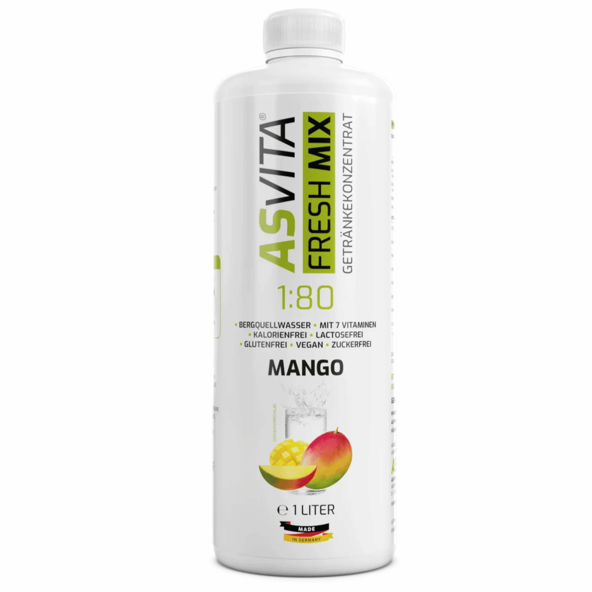 ASVita Fresh Mix Mineralgetränk 1/80 - 1L - SHOPOUTLET24. Der Protein und Supplement Dealer