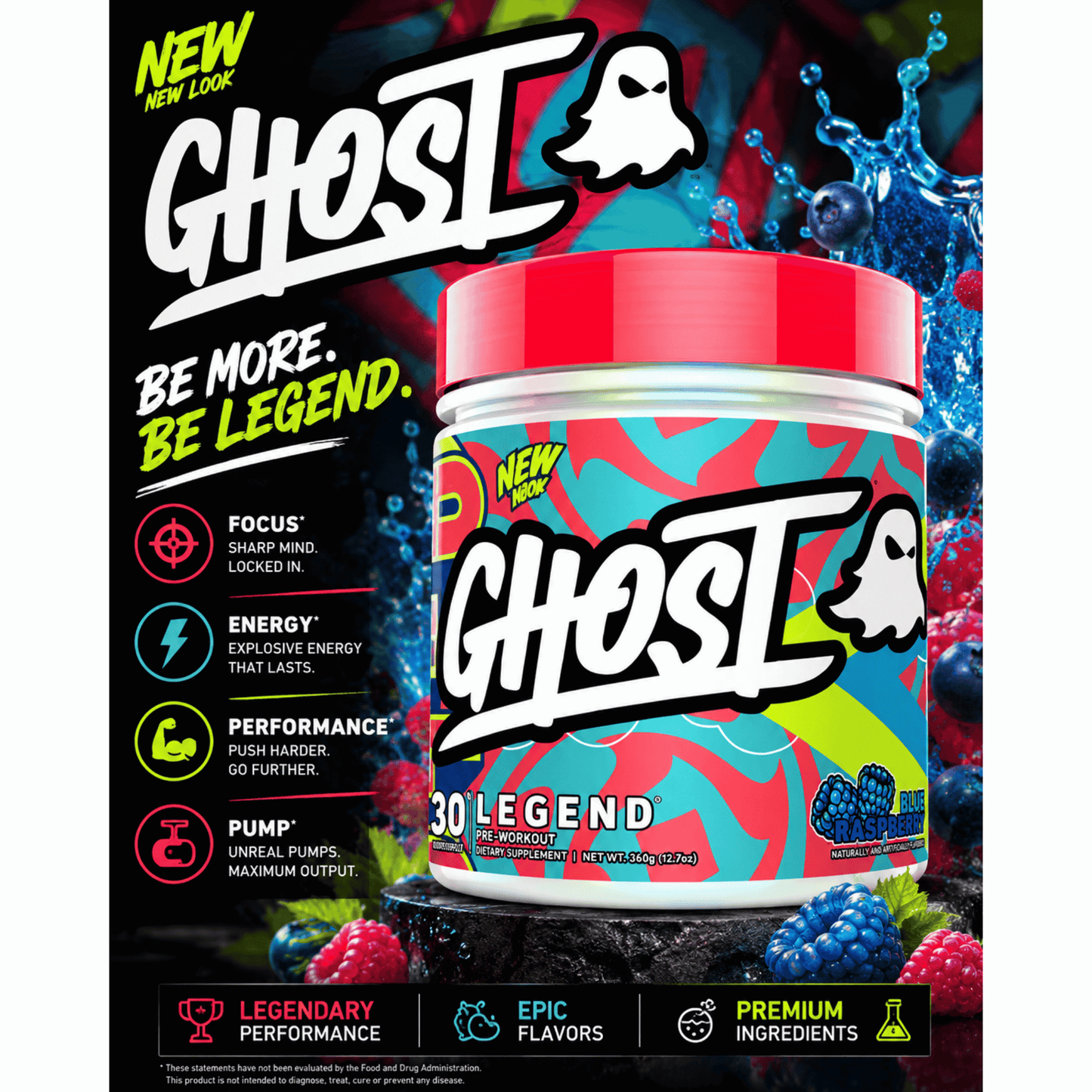 Ghost Legend V4 30 Serv. 645g - SHOPOUTLET24. Der Protein und Supplement Dealer