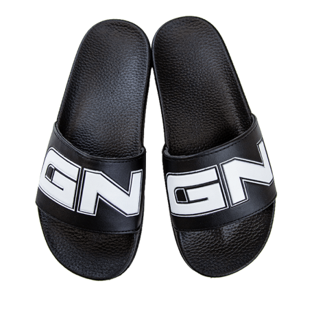 GN Badeslipper / Badelatschen Black - SHOPOUTLET24. Der Protein und Supplement Dealer