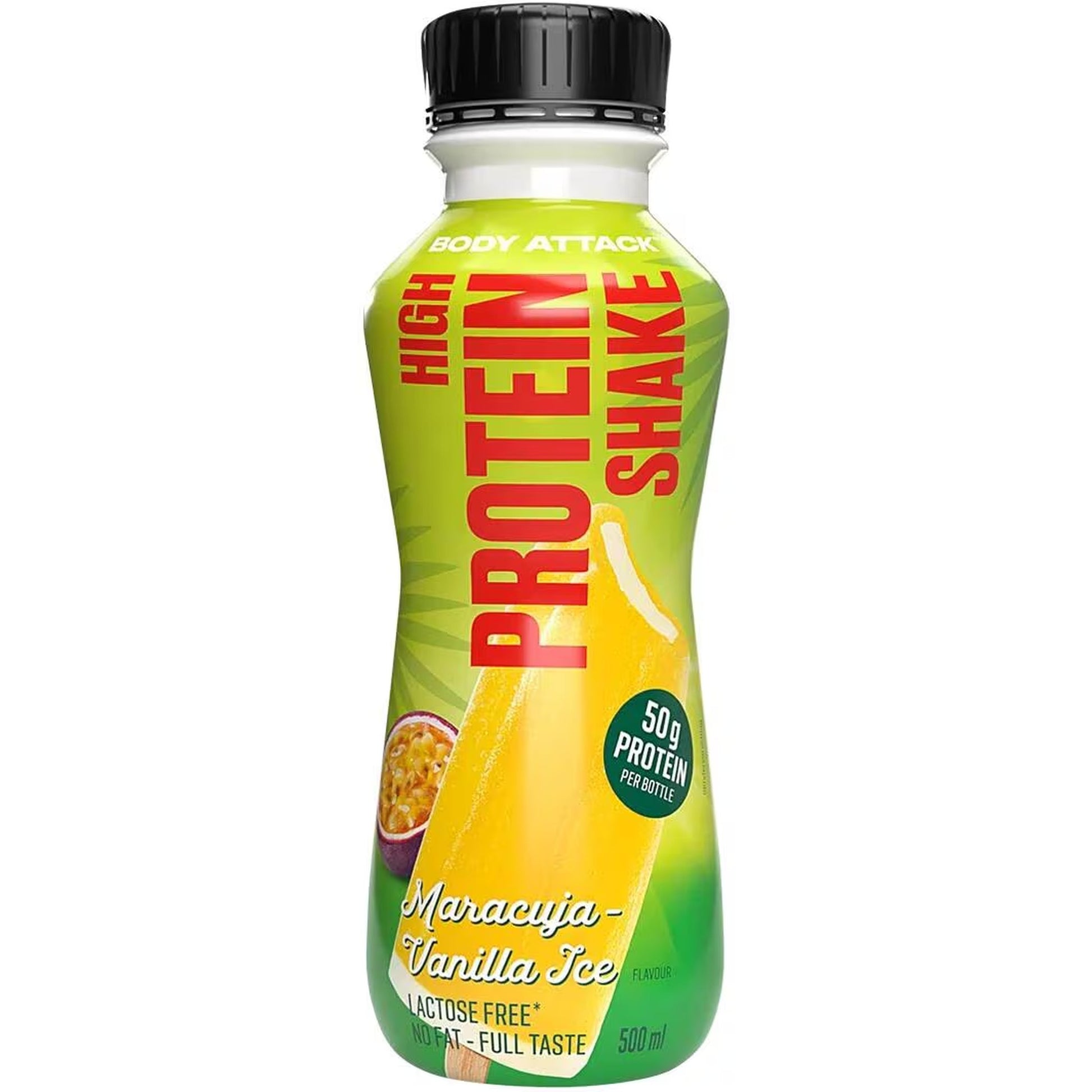 Body Attack High Protein Shake 12x500ml - SHOPOUTLET24. Der Protein und Supplement Dealer