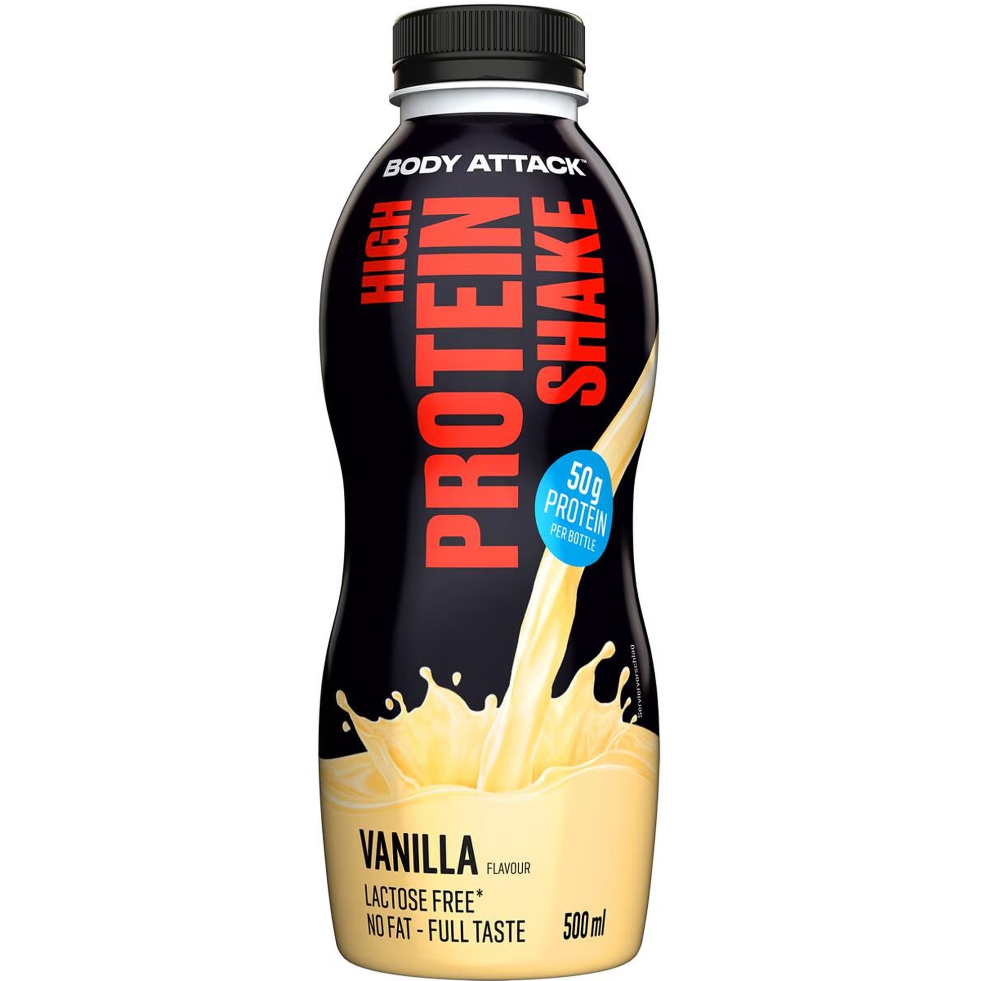 Body Attack High Protein Shake 12x500ml - SHOPOUTLET24. Der Protein und Supplement Dealer