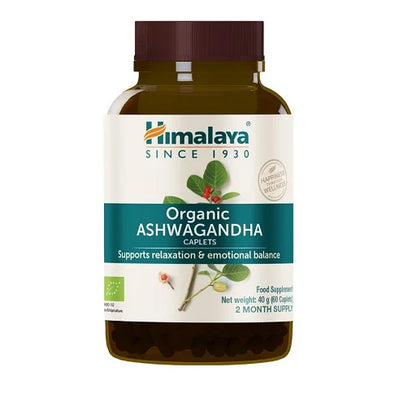 Himalaya Organic Ashwagandha - 60 caps - SHOPOUTLET24. Der Protein und Supplement Dealer