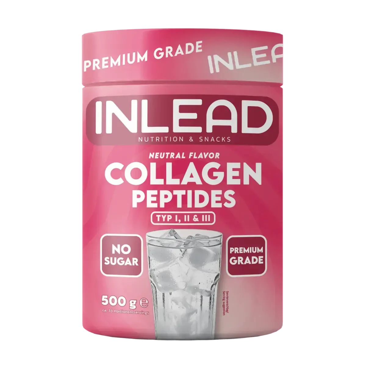 INLEAD Collagen Peptides Typ I, II & III 500g