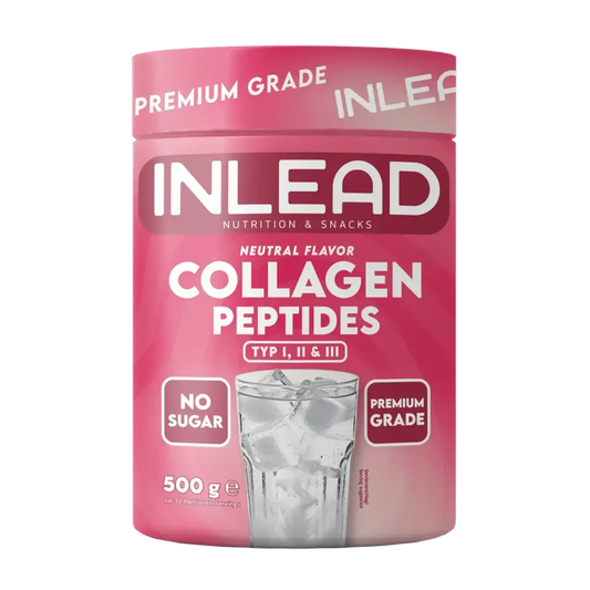 INLEAD Collagen Peptides Typ I, II & III 500g - SHOPOUTLET24. Der Protein und Supplement Dealer