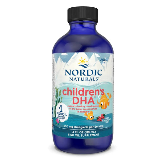 Nordic Naturals Children's DHA Omega 3, Strawberry - 119ml - SHOPOUTLET24. Der Protein und Supplement Dealer