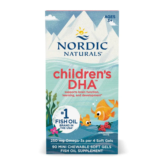 Nordic Naturals Children's DHA Omega 3, Strawberry - 90 Softgels - SHOPOUTLET24. Der Protein und Supplement Dealer