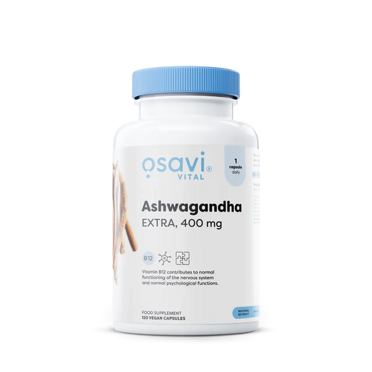 Osavi Ashwagandha Extra, 400mg - 120 Kapseln - SHOPOUTLET24. Der Protein und Supplement Dealer