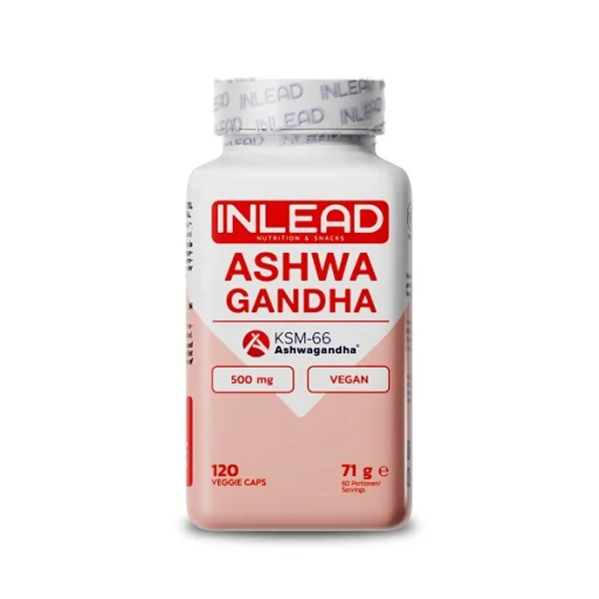 INLEAD Ashwagandha KSM-66 120 Kapseln - SHOPOUTLET24. Der Protein und Supplement Dealer