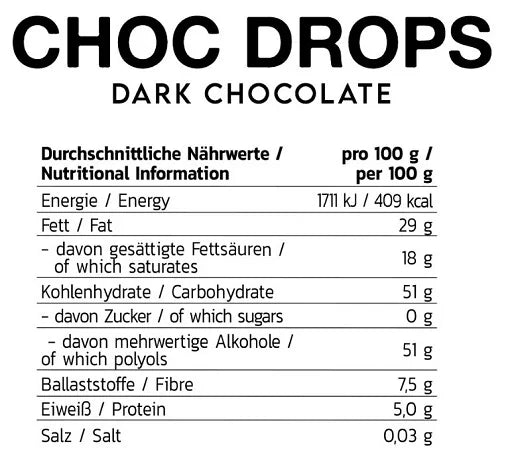 INLEAD Choc Drops 150g