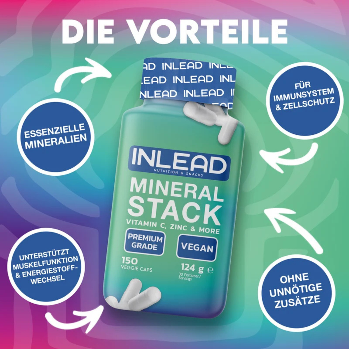 INLEAD Mineral Stack 150 Kapseln