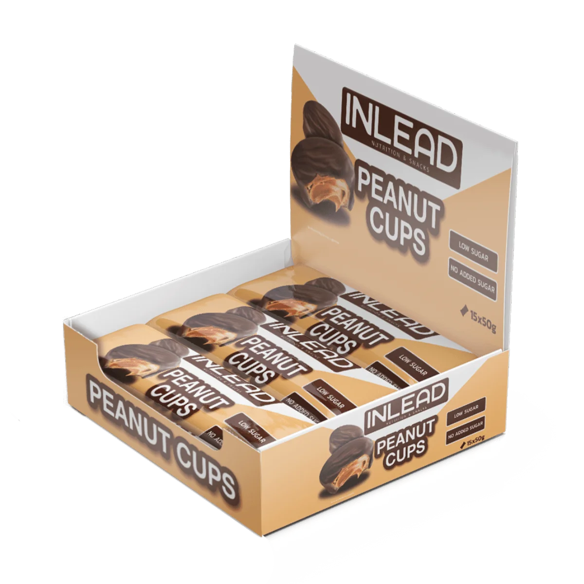 INLEAD Peanut Cups - Karton 15 x 50g