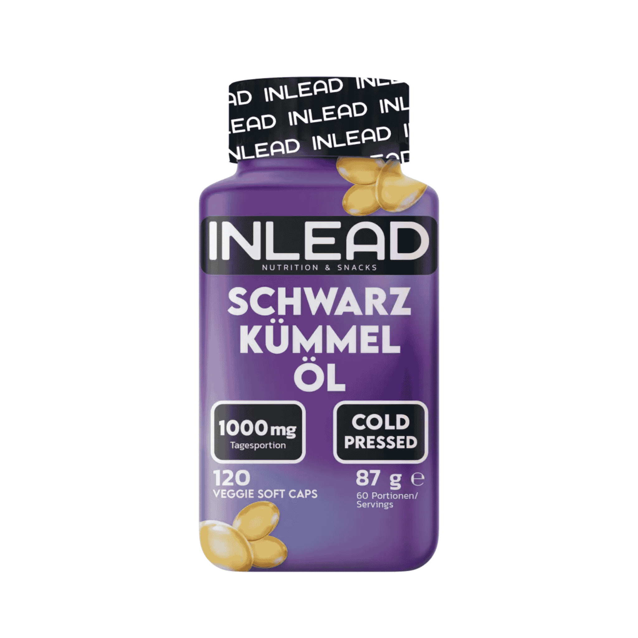 INLEAD Schwarzkümmelöl 120 Kapseln - SHOPOUTLET24. Der Protein und Supplement Dealer