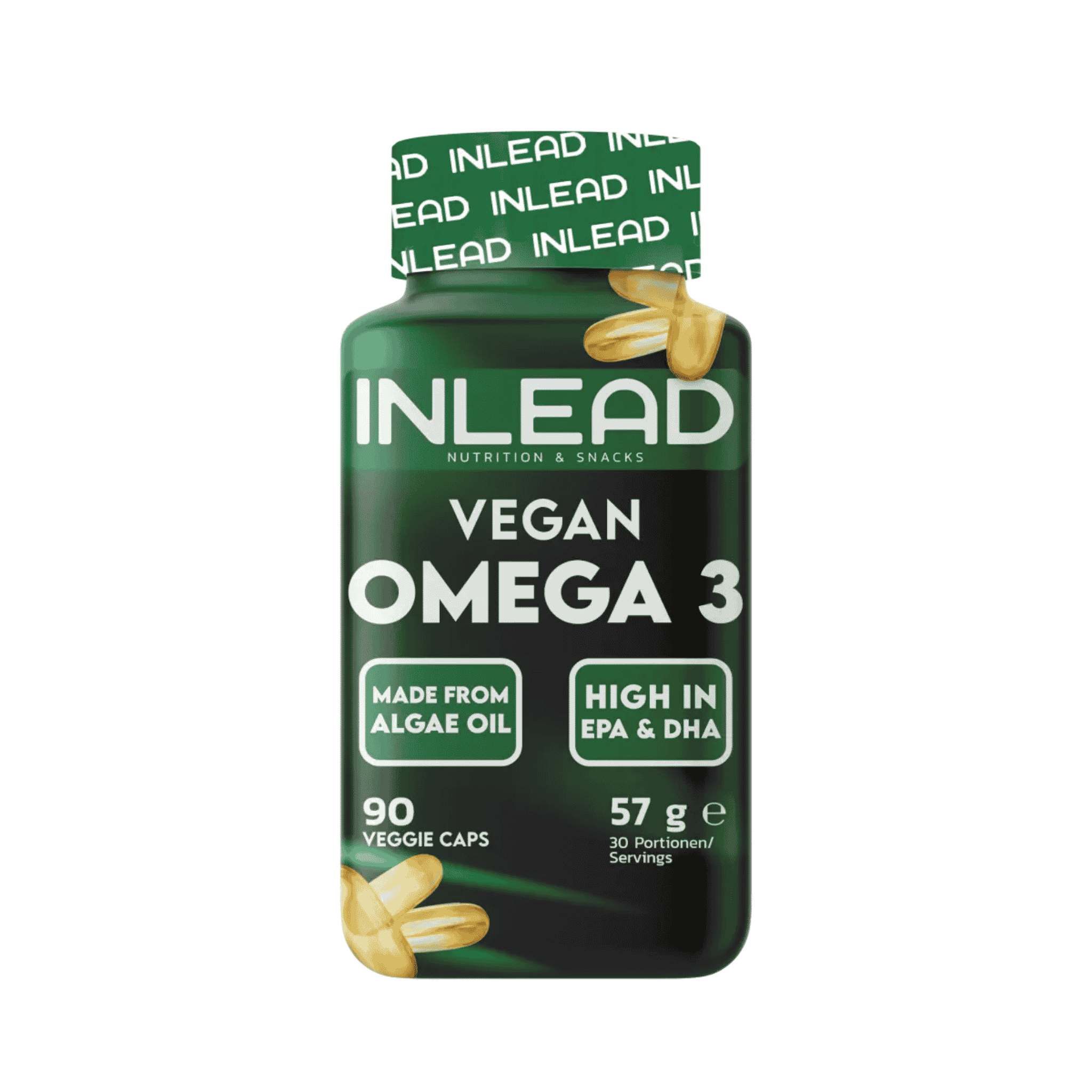 INLEAD Vegan Omega 3 - 90 Kapseln - SHOPOUTLET24. Der Protein und Supplement Dealer