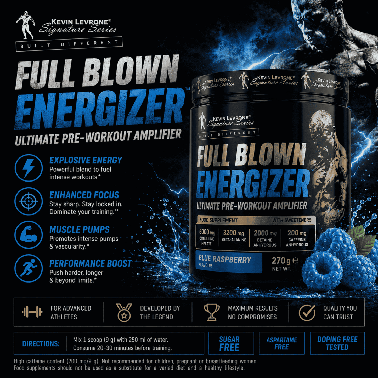 Kevin Levrone Full Blown Energizer 270g