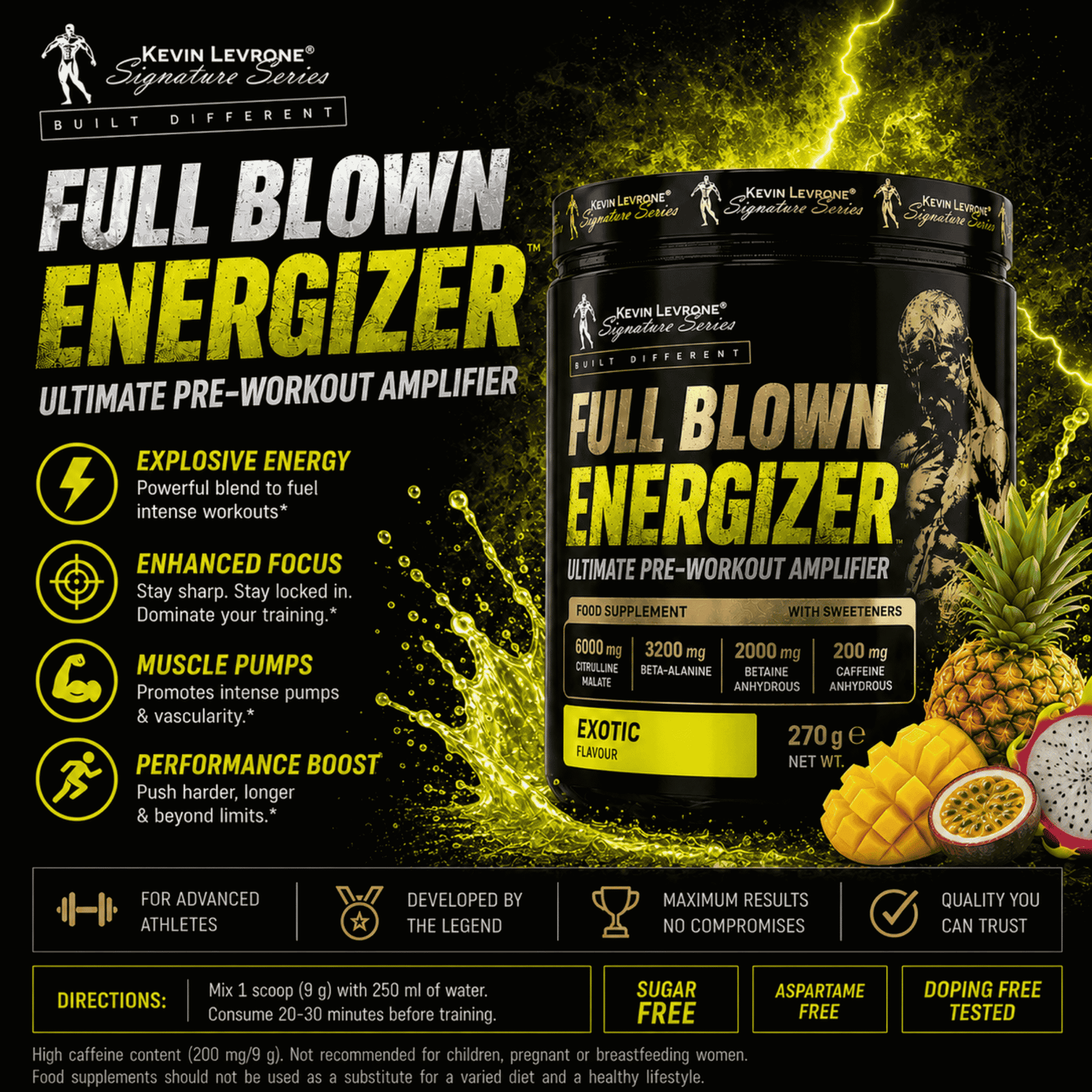 Kevin Levrone Full Blown Energizer 270g