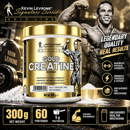 Kevin Levrone GOLD Creatine 300g, 60 Portionen - SHOPOUTLET24. Der Protein und Supplement Dealer