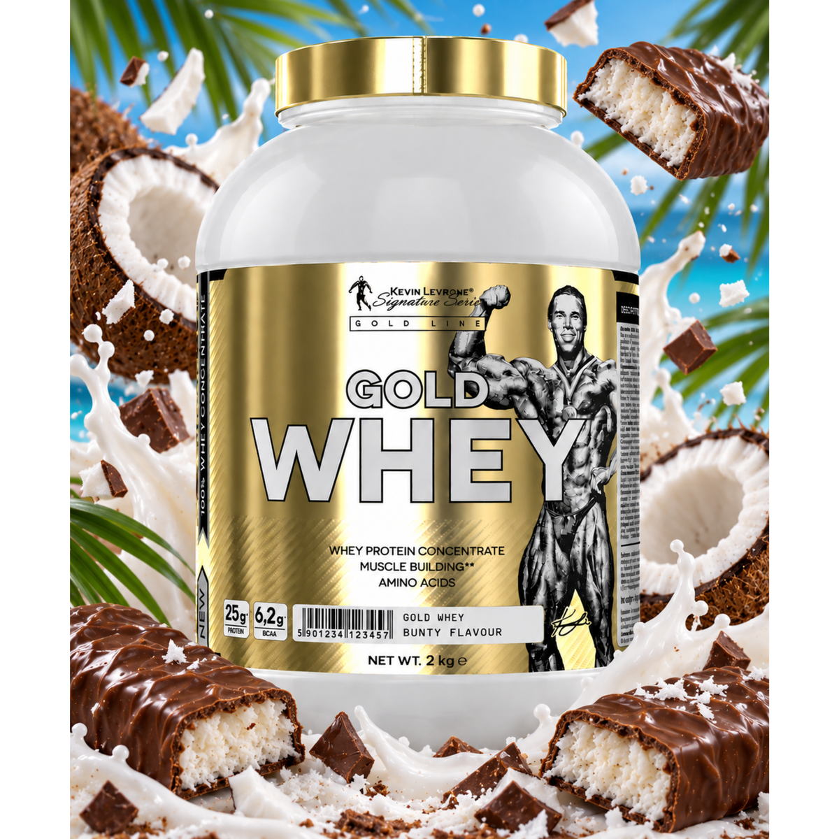 Kevin Levrone Gold Whey 2 kg - SHOPOUTLET24. Der Protein und Supplement Dealer