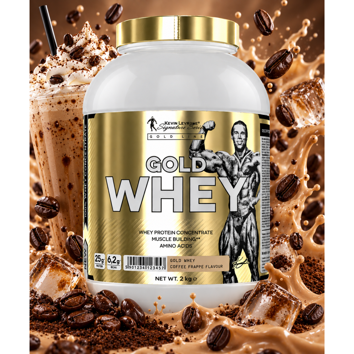 Kevin Levrone Gold Whey 2 kg - SHOPOUTLET24. Der Protein und Supplement Dealer