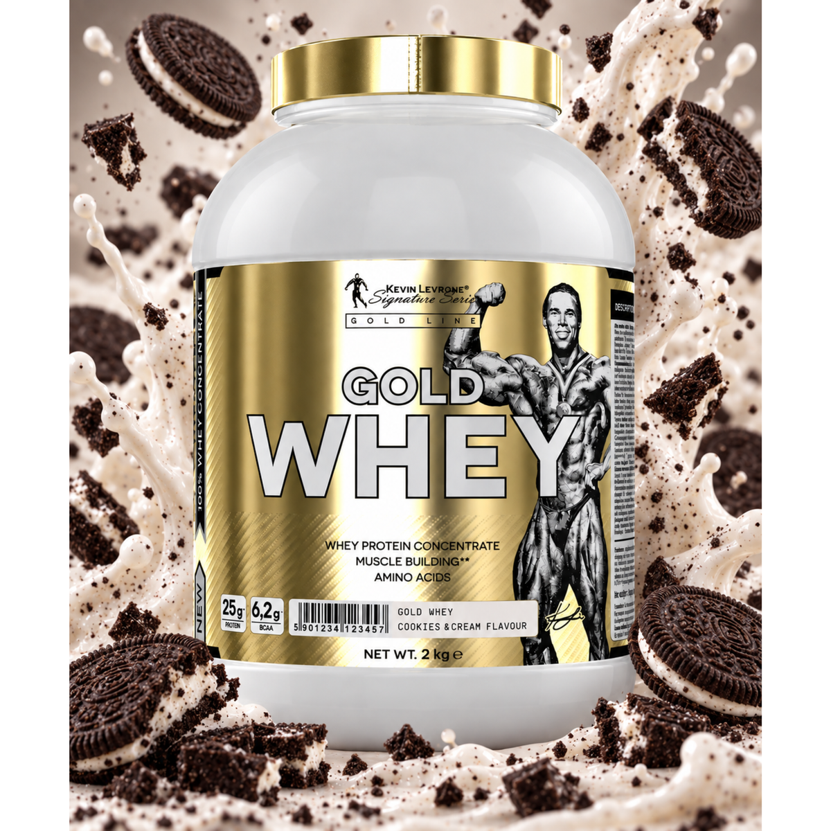 Kevin Levrone Gold Whey 2 kg - SHOPOUTLET24. Der Protein und Supplement Dealer