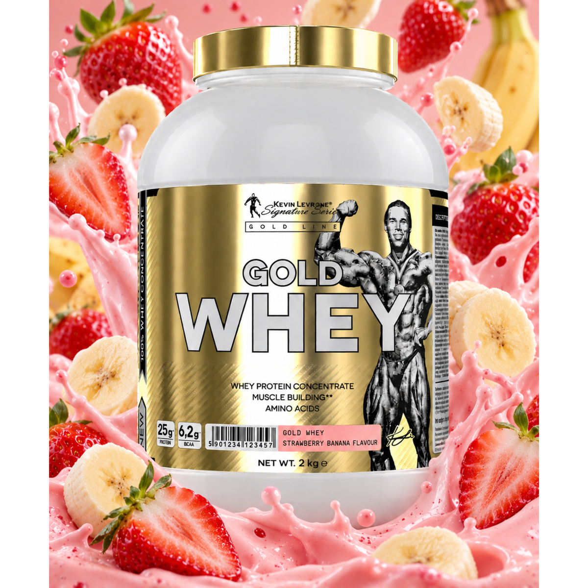 Kevin Levrone Gold Whey 2 kg - SHOPOUTLET24. Der Protein und Supplement Dealer