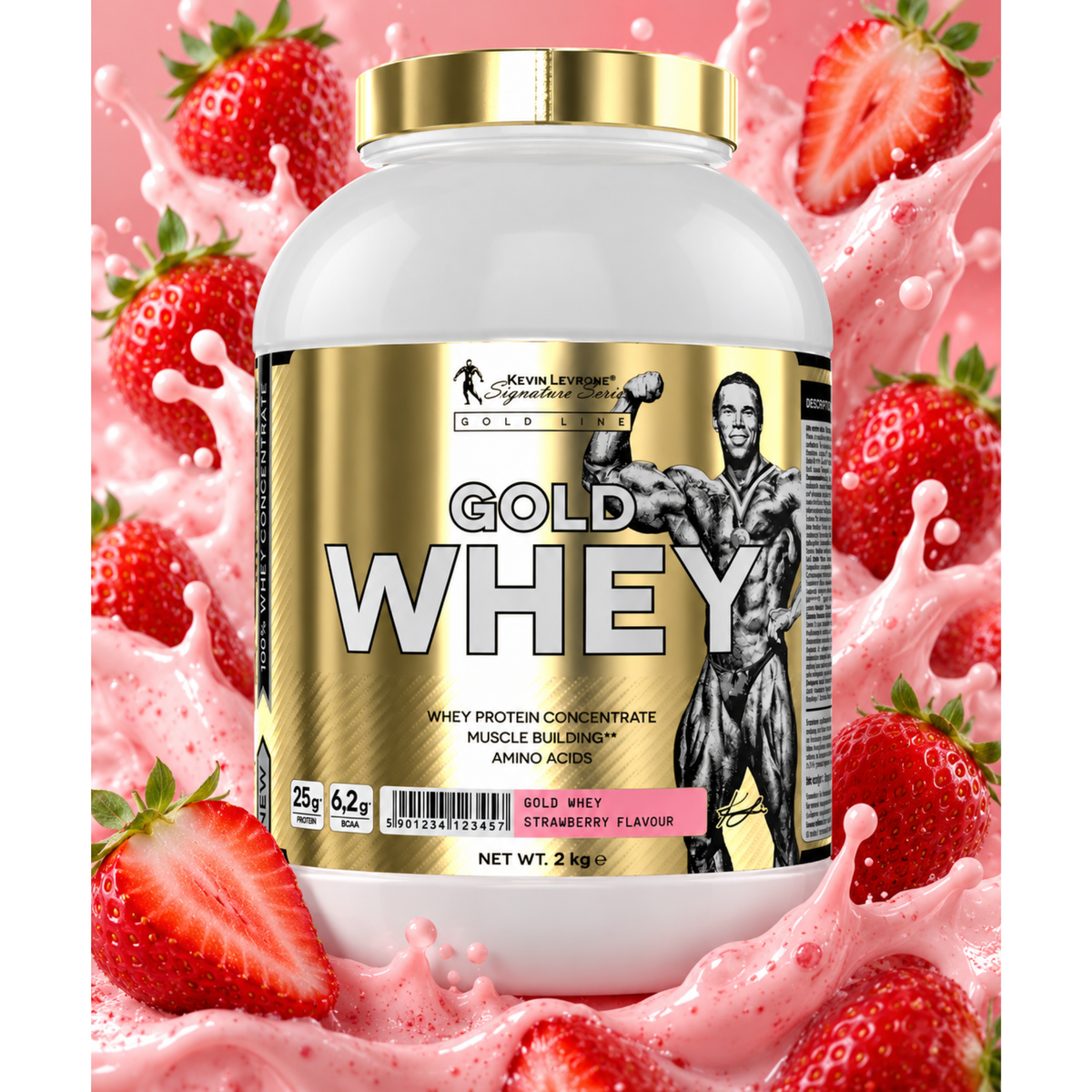 Kevin Levrone Gold Whey 2 kg - SHOPOUTLET24. Der Protein und Supplement Dealer