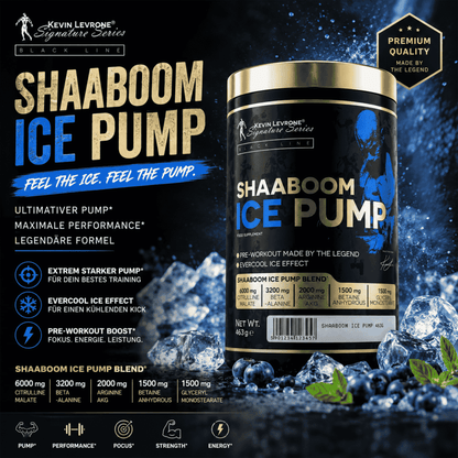 Kevin Levrone Shaaboom Ice Pump 463g - SHOPOUTLET24. Der Protein und Supplement Dealer