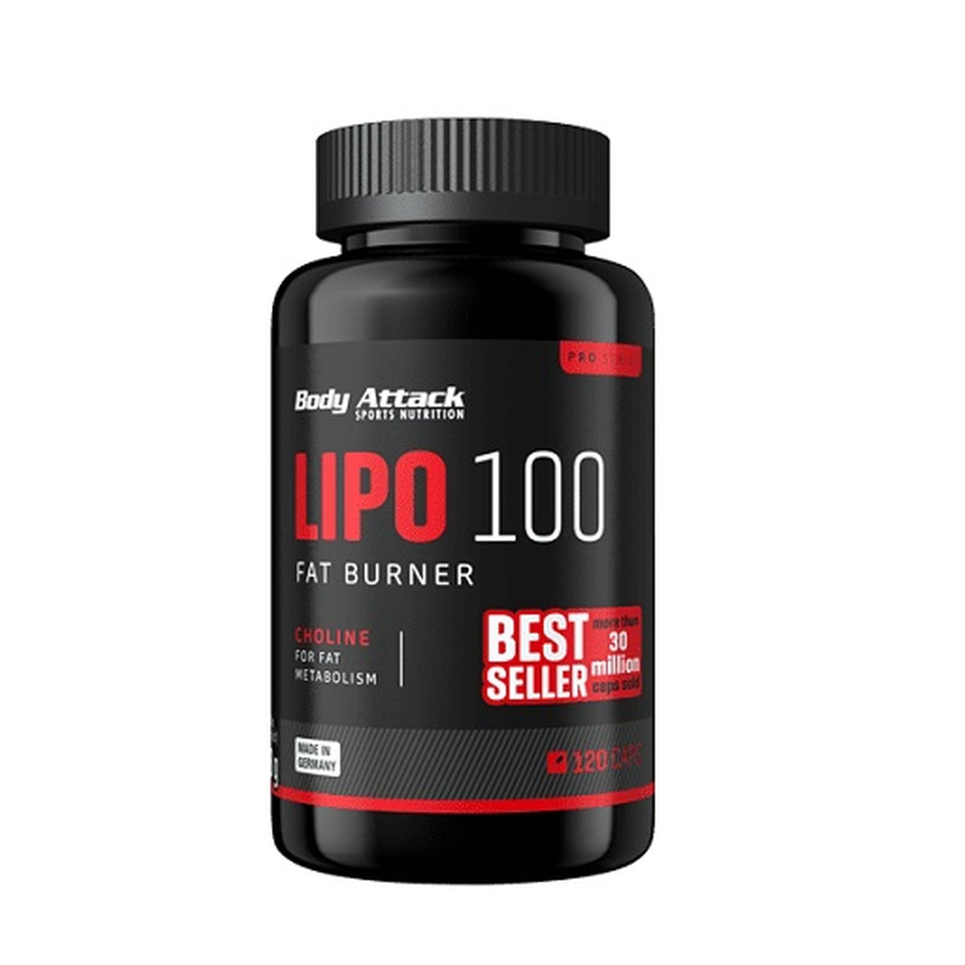 Body Attack Lipo 100 (120 Kapsel) - SHOPOUTLET24. Der Protein und Supplement Dealer