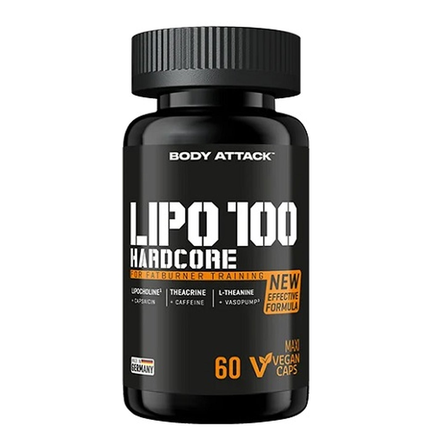Body Attack LIPO 100-HARDCORE - 60 Caps - SHOPOUTLET24. Der Protein und Supplement Dealer